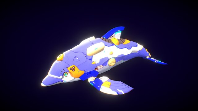 Flank the Astro Dolphin 3D Model