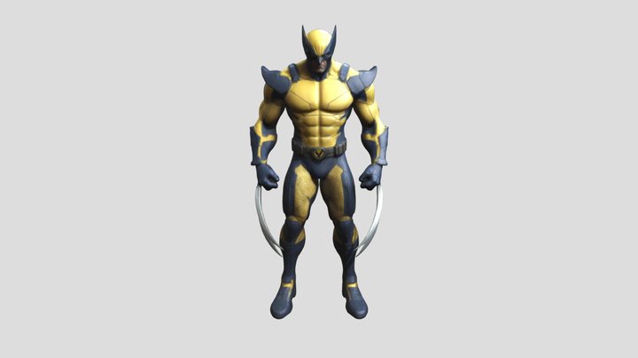 Wolverine (Not Rigged) 3D Model