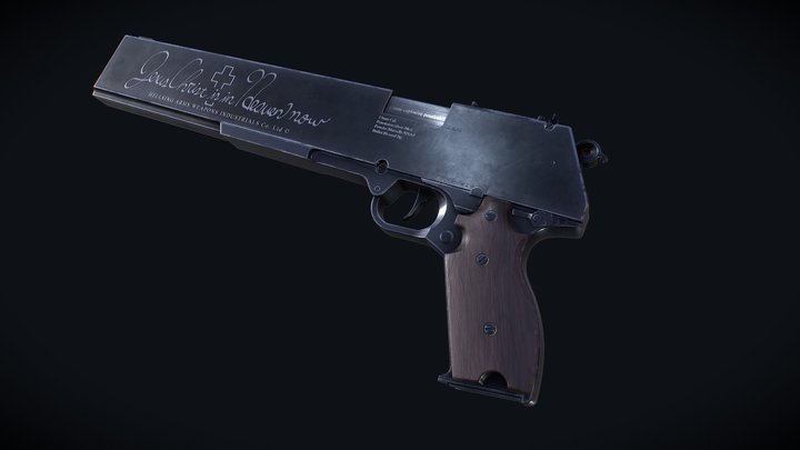 Jackal Combat Pistol 3D Model