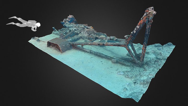 Coconut Crane (Seabee Junkyard) 3D Model