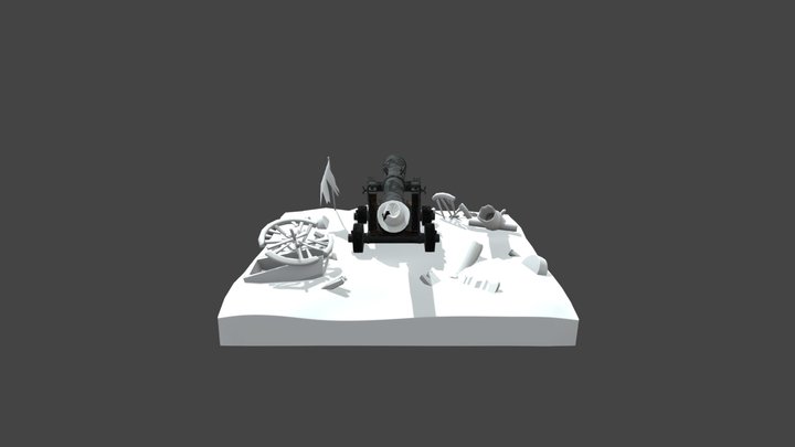 Environment cannon 3D Model
