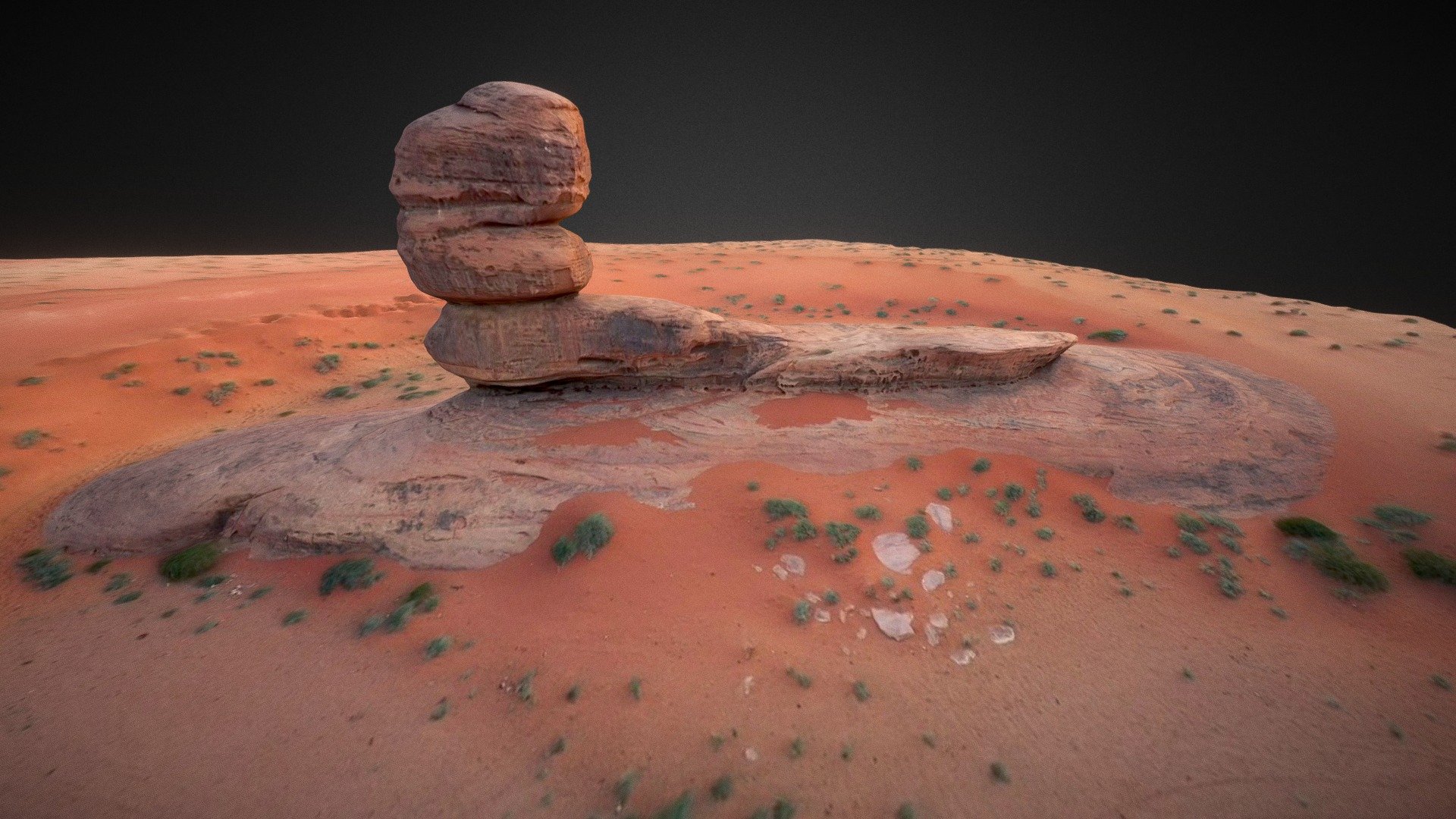 Desert Pillar Terrain - RAW Scan - Download Free 3D model by majedhd