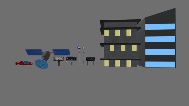 Back Stage Objects para el juego Nuts and Volts 3D Model