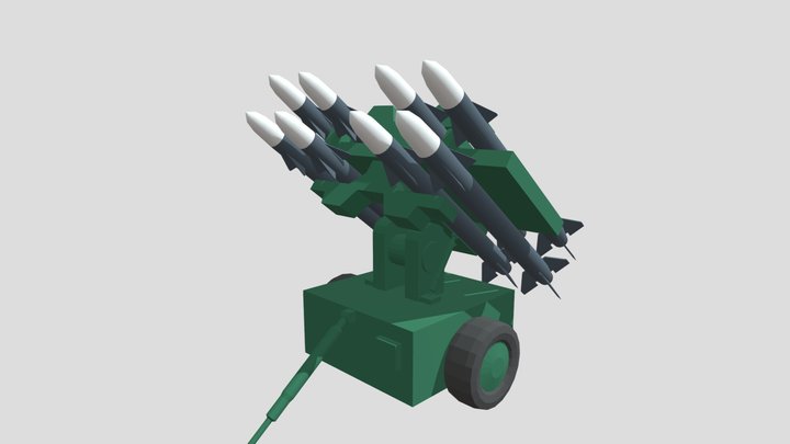 Missile Battery 3D Model