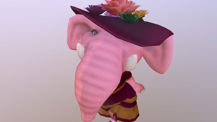Ellie the elephant 3D Model