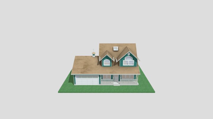 Simple House 3D Model