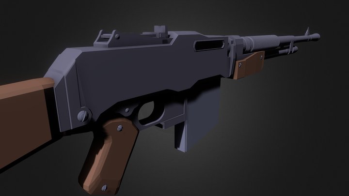 FN Model D 3D Model