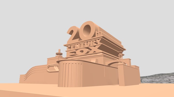 A Better Version Of The 20th Century Fox Logo 3D Model