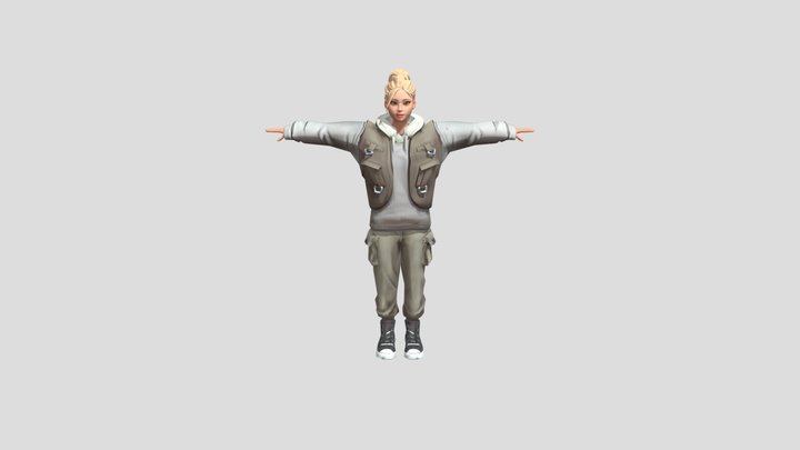 korean_girl_readyplayerme_avatar 3D Model