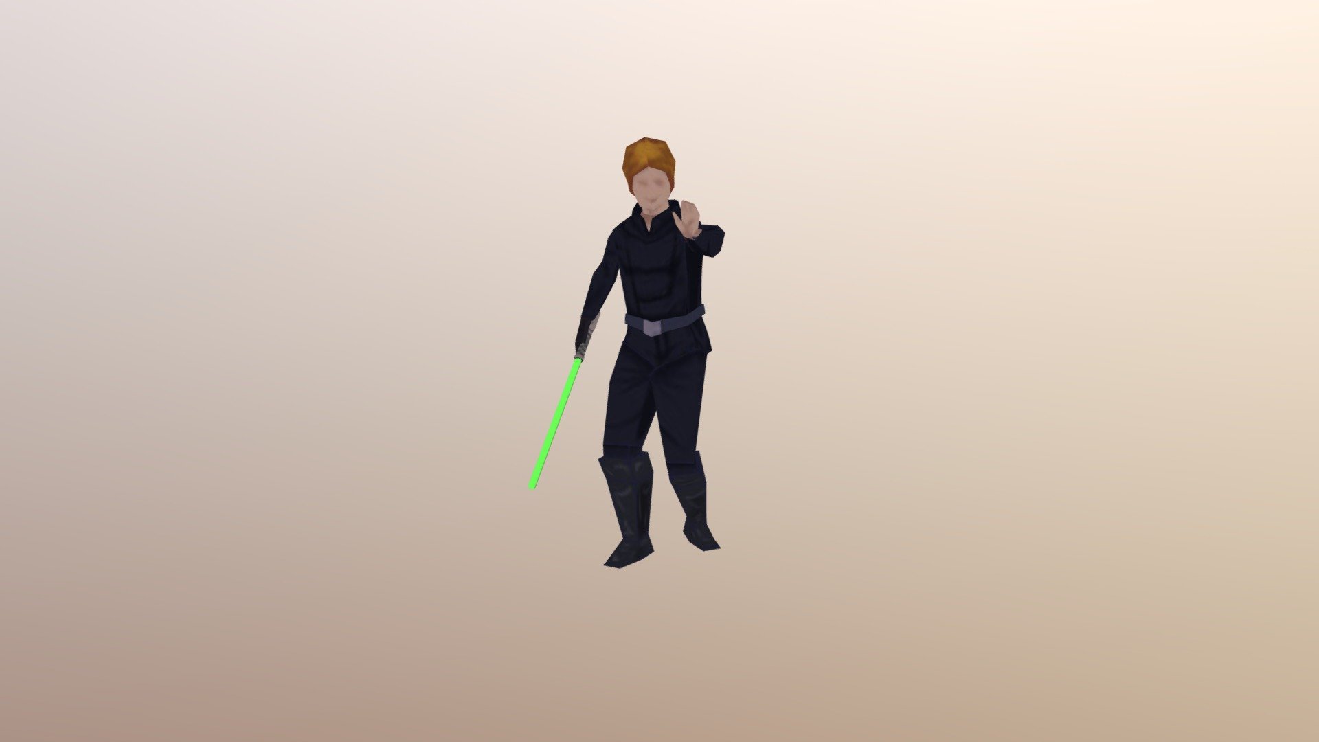 Dark Luke Skywalker PS1 Style - 3D model by itreallybeme [867d3c9 ...