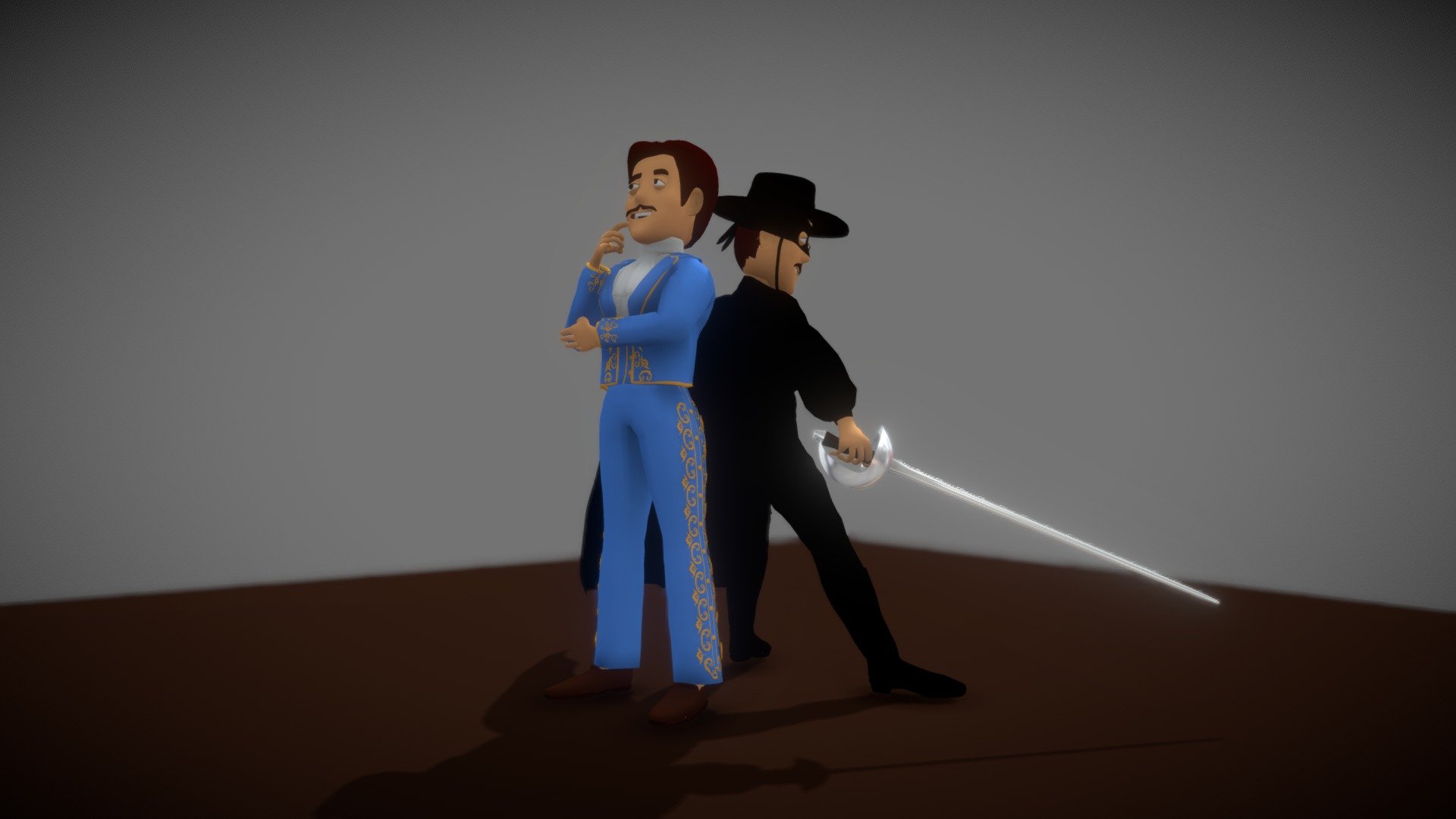 Diego de la Vega and El Zorro