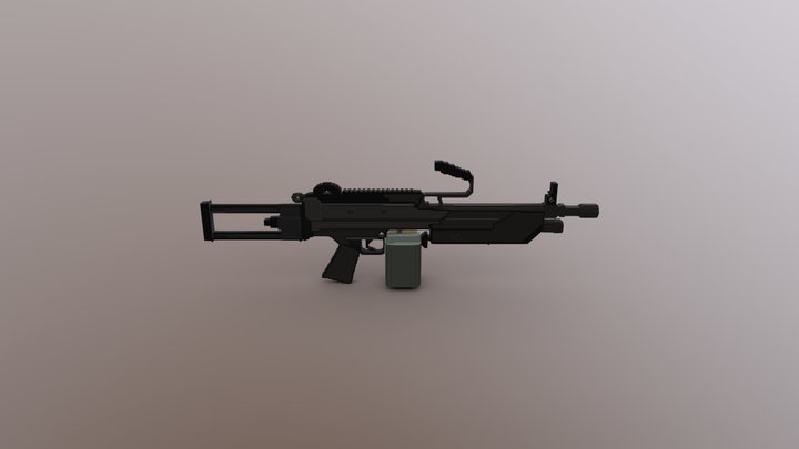 M249(OLD) - Cubik Studio 3D Model