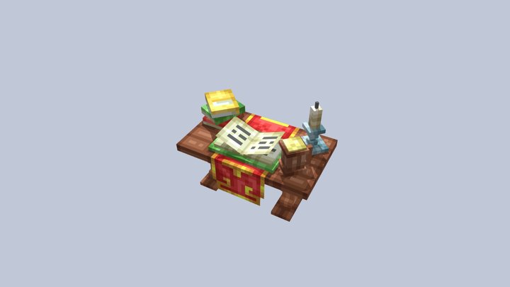 medieval table 3D Model