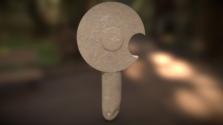 Clava Mapuche (clava cefalomorfa) 3D Model