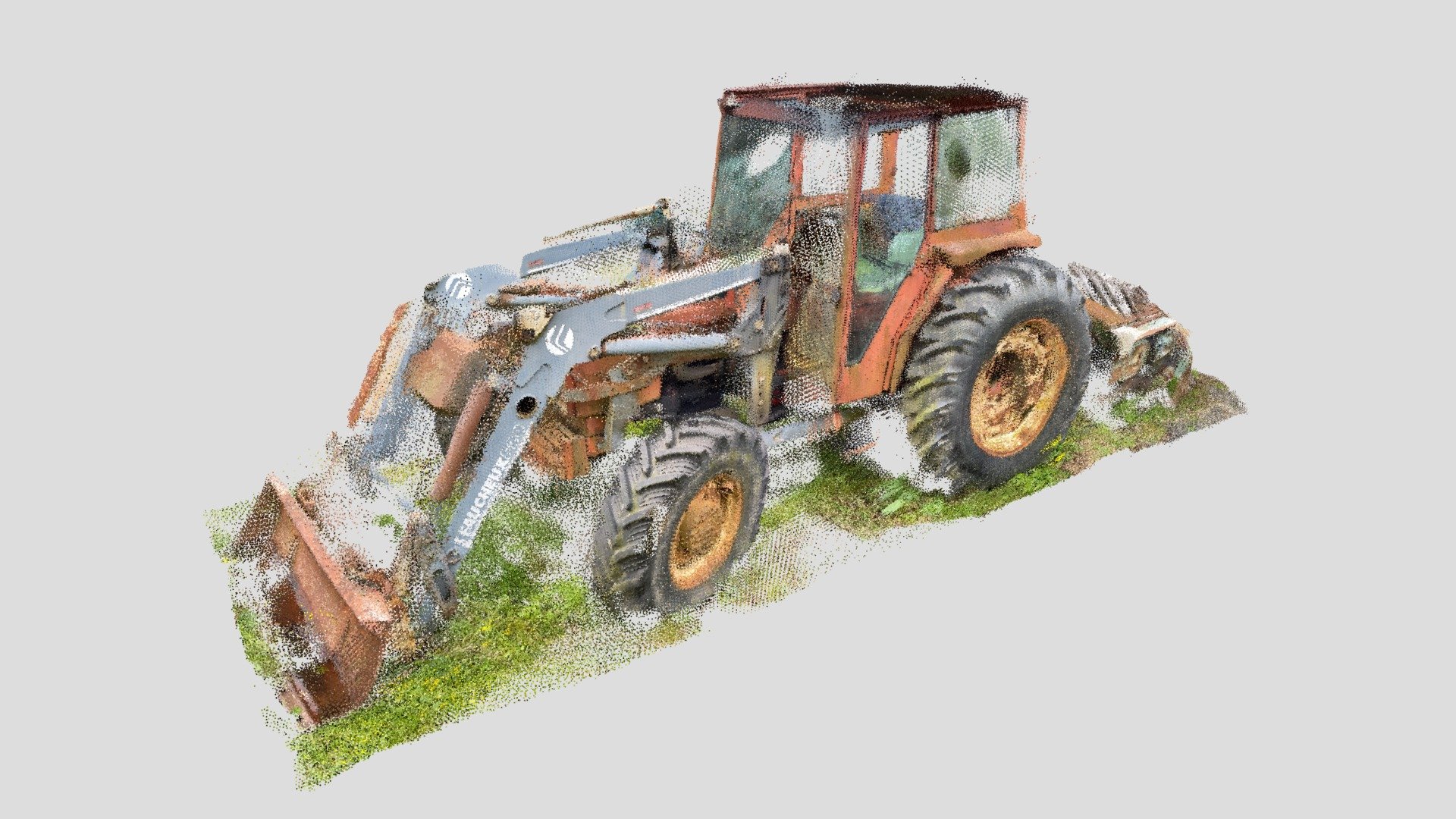 Old tractor (Sitescape - HD) — Sketchfab embed 3D viewer