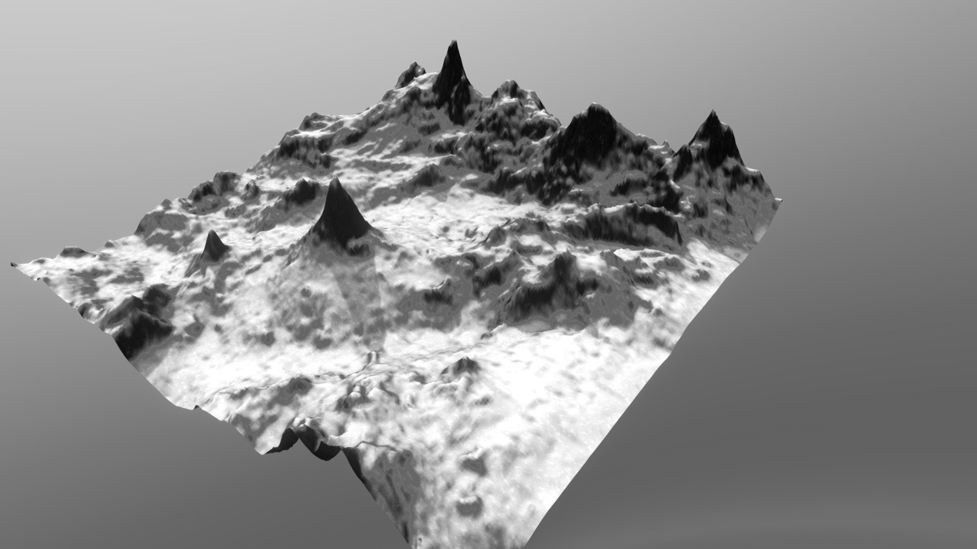 Snowy Mountain Lanscape