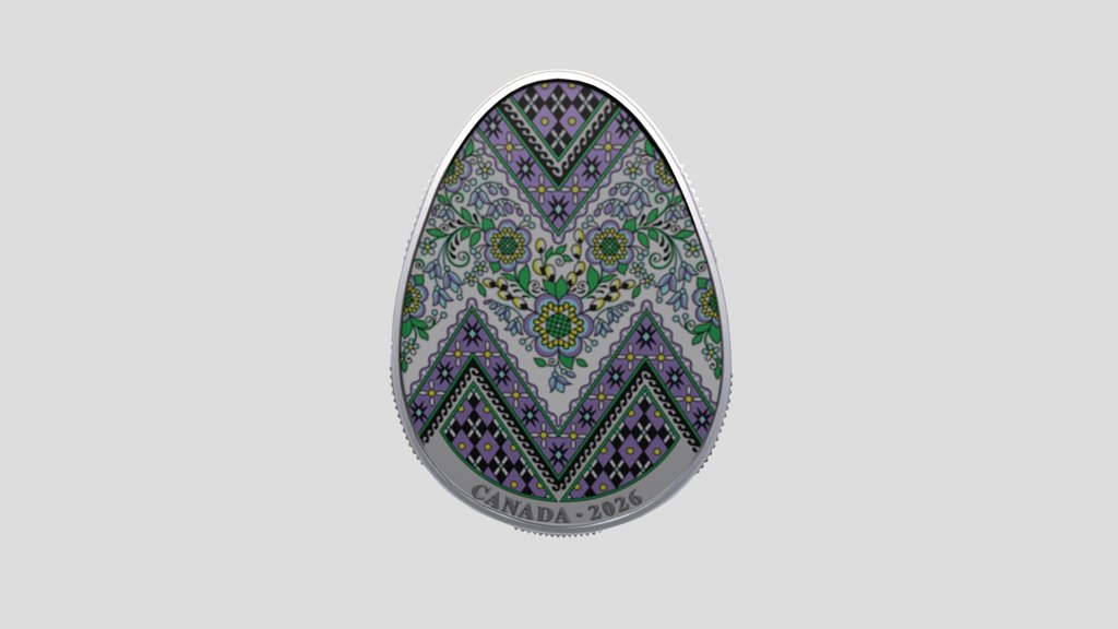 Писанка Fine Silver Coin (з тексурами)