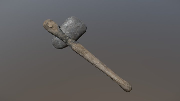 Celtic Stone Axe 3D Model