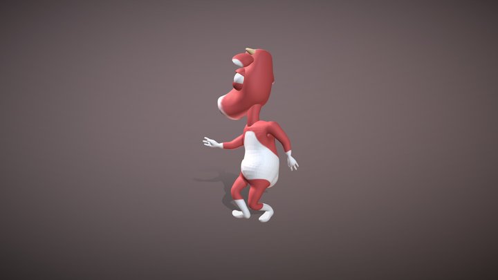 Swing Dancing cow 3D Model