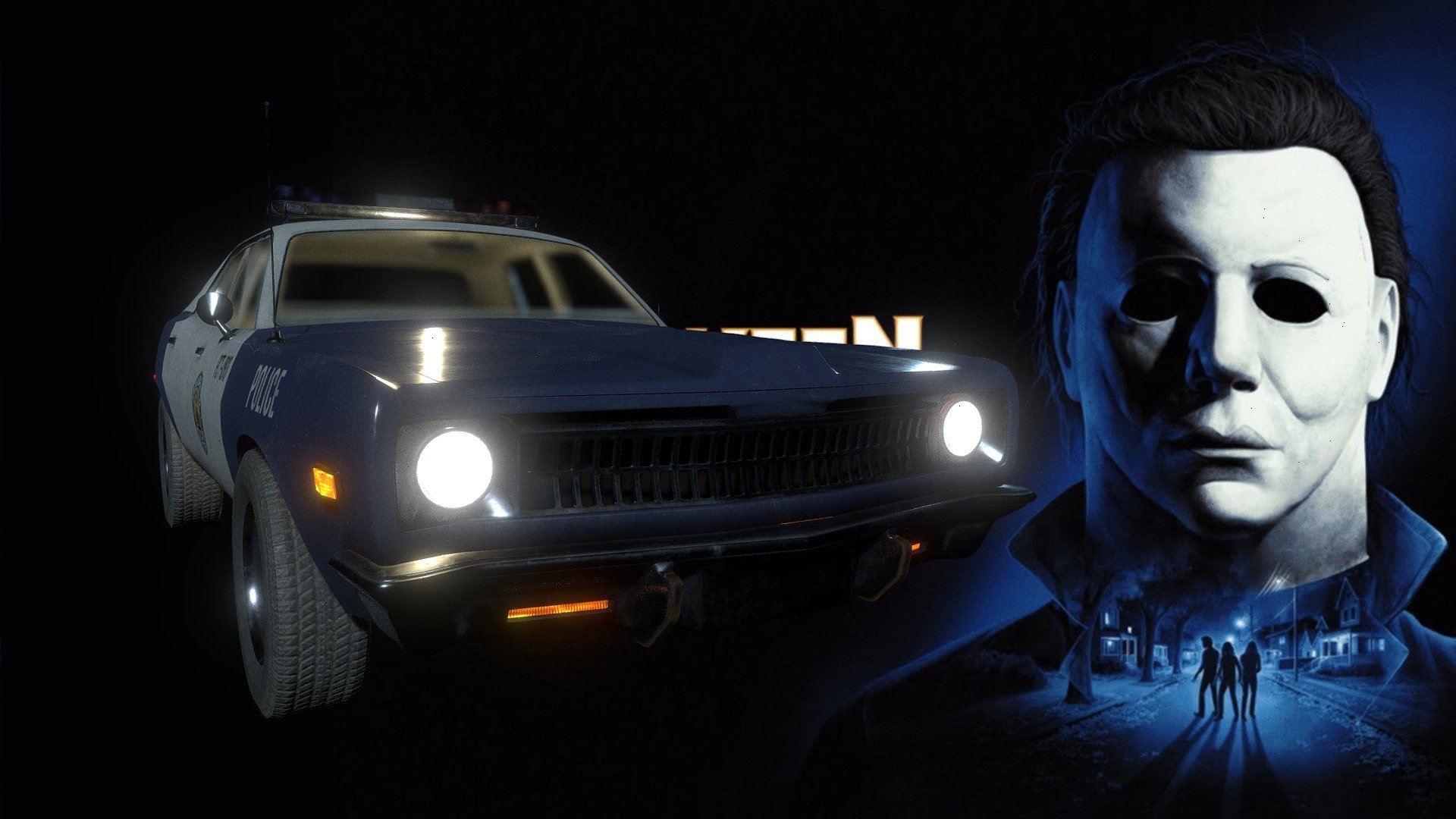 Halloween The Game - Police Car - Download Free 3D model by Zorg ...