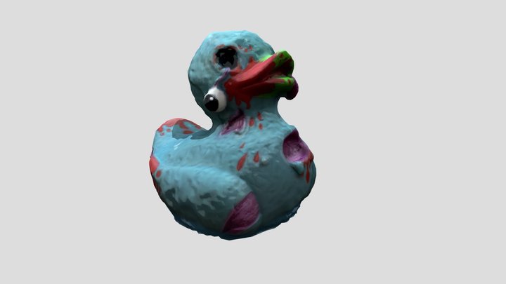 Zombie Duck 3D Model