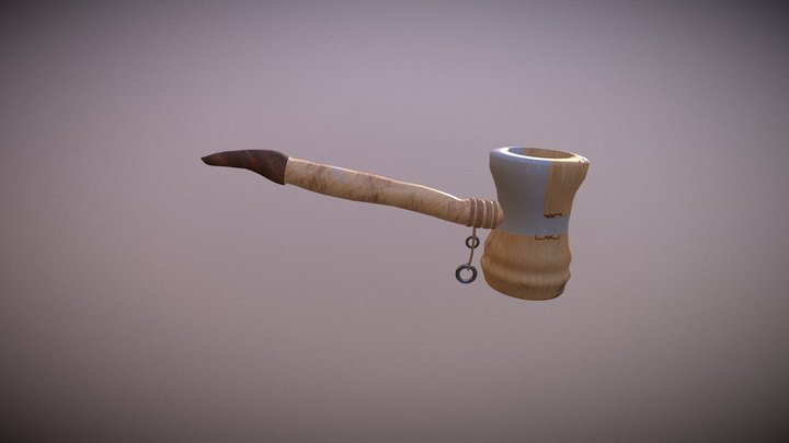 Bamboo Poor Man's Pipe (Palletine) 3D Model