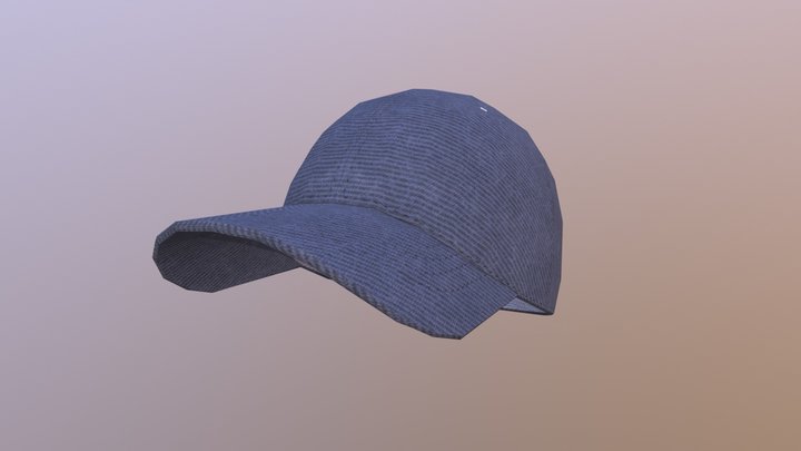 Denim Cap 3D Model