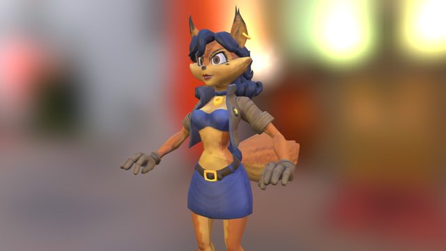 Carmelita Fox (Sly Cooper) 3D Model