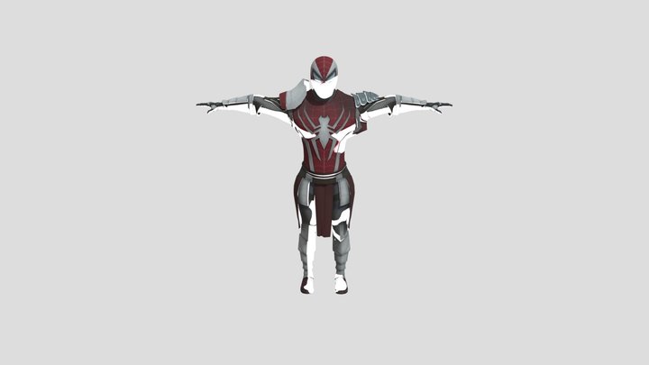 Spiderman_knight rigged 3D Model