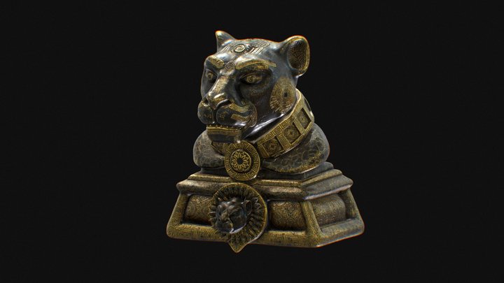 Jaguar Guardian – Ancient Relic Concept 3D Model