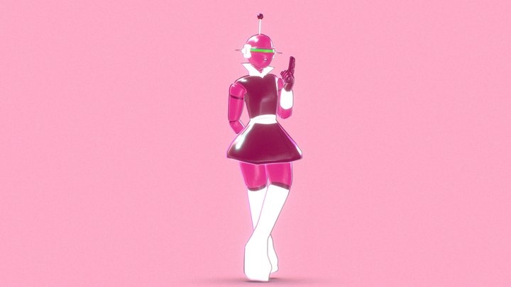 w8-3S (Original character) 3D Model