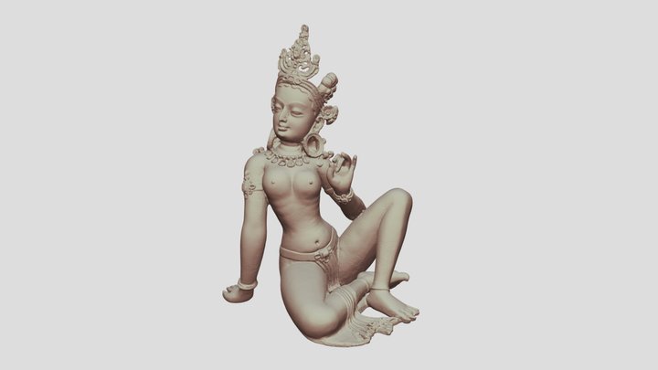 Deities Statue 3D Model