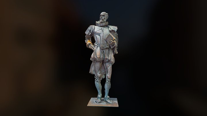 Statue of Miguel de Cervantes 3D Model
