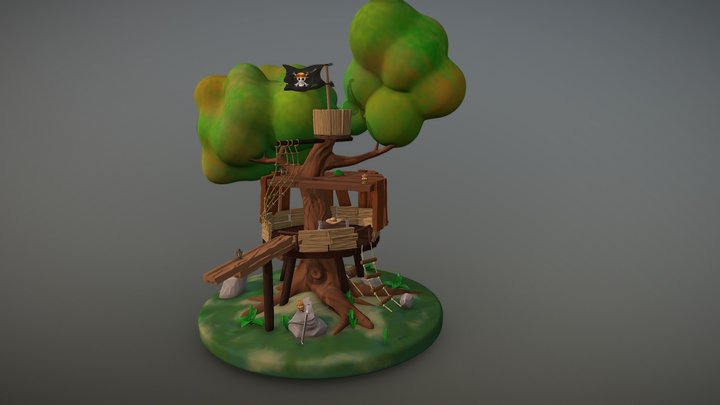Zbrush_Treehouse_LV 3D Model