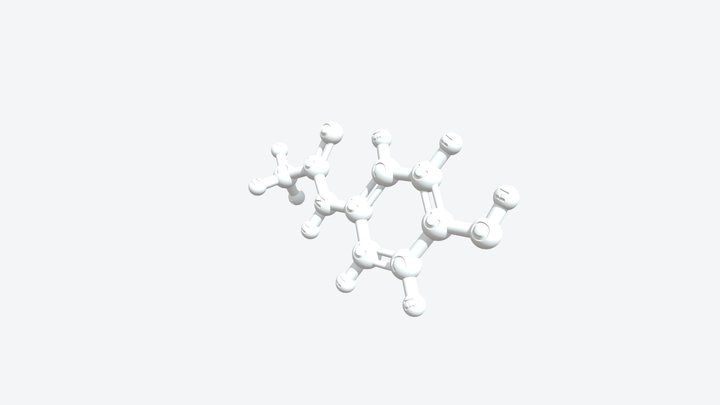 Acetaminophen 3D Molecular Model — CAS 103-90-2