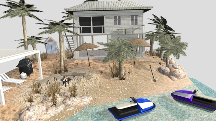 DAE Diorama - By the ocean 3D Model