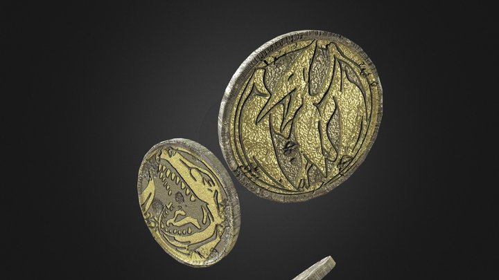 Power coins, MMPR. 1993 plus 2017 3D Model