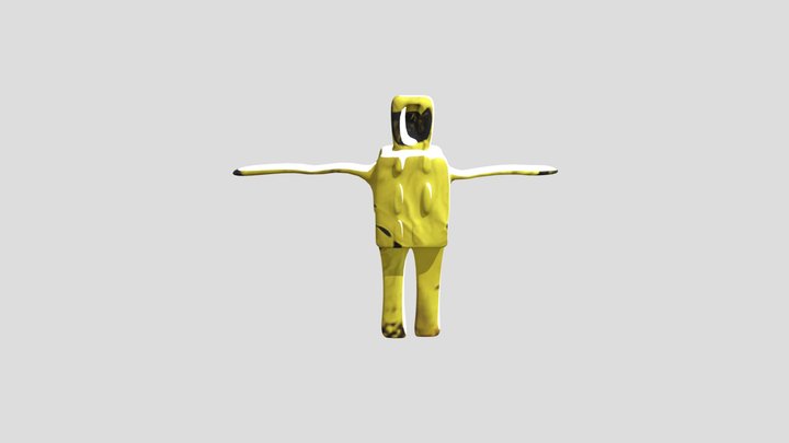 Cursed A Sync Hazmat Guy 3D Model
