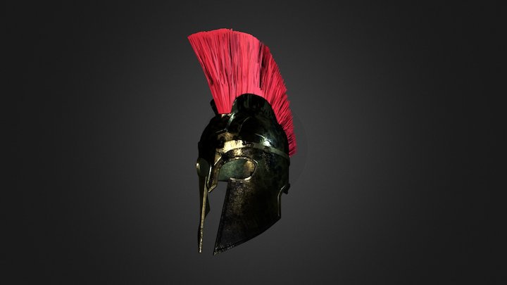 Spartan Helmet 3D Model