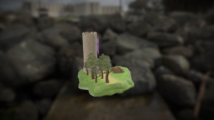 Witches' Island 3D Model
