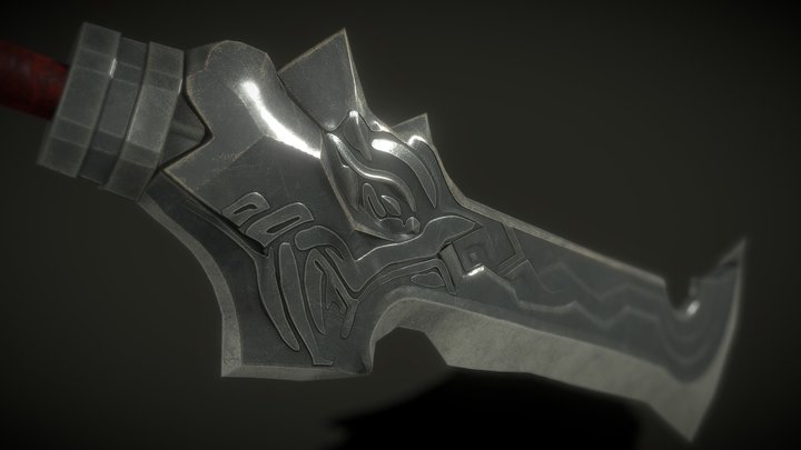 Two Handed Sword. Berserker Sword. Lineage II 3D Model