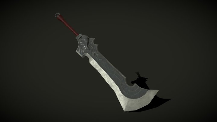 Berserker Sword. Lineage II 3D Model