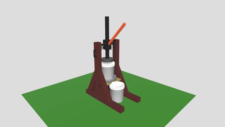 Cider Press 3D Model