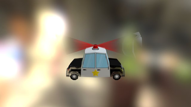 02 - Police Car FBX 3D Model