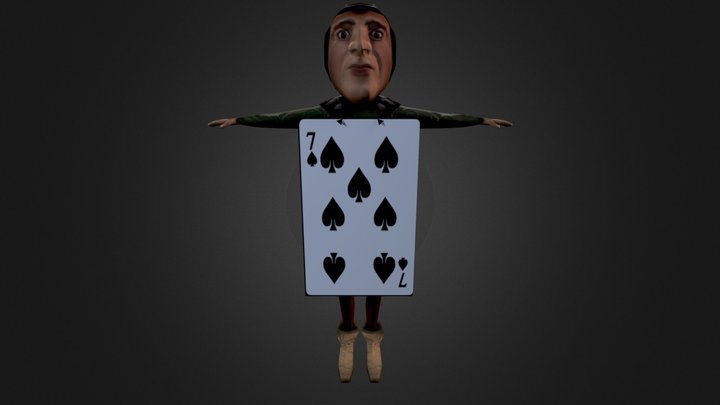 Human card 3D Model