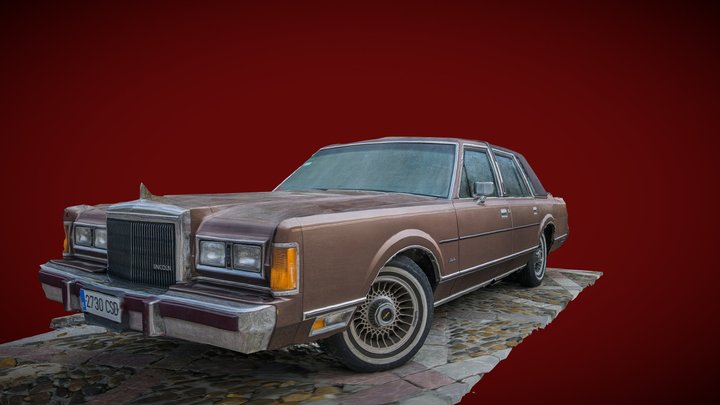 Lincoln Town Car photogrammetry scan 3D Model