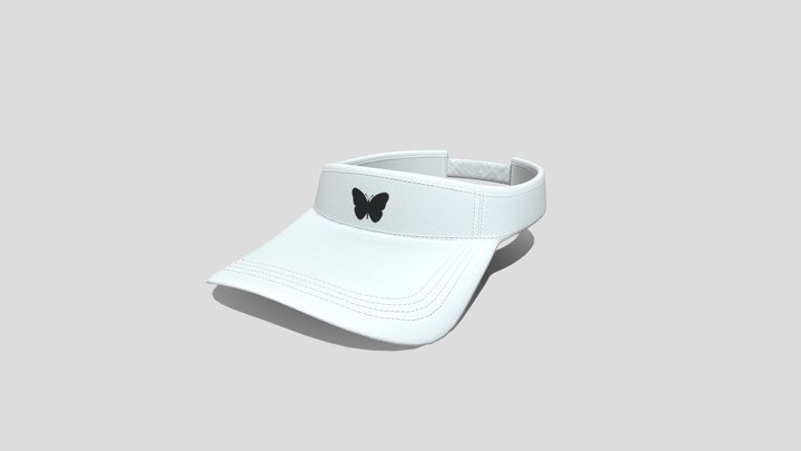 White tennis cap – Free 3D Model STL