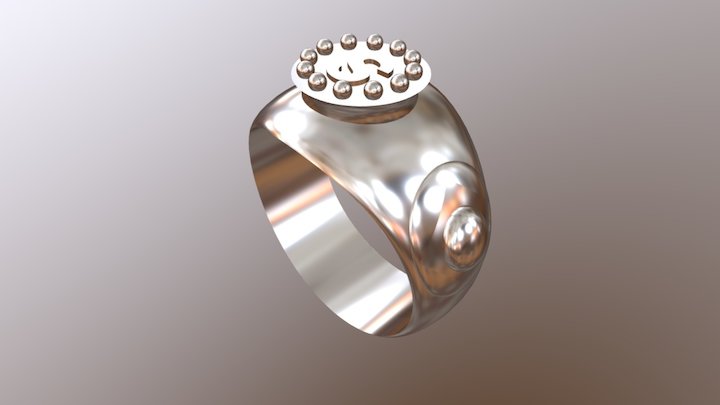 שניידר שקד טבעת פוטבול 3D Model
