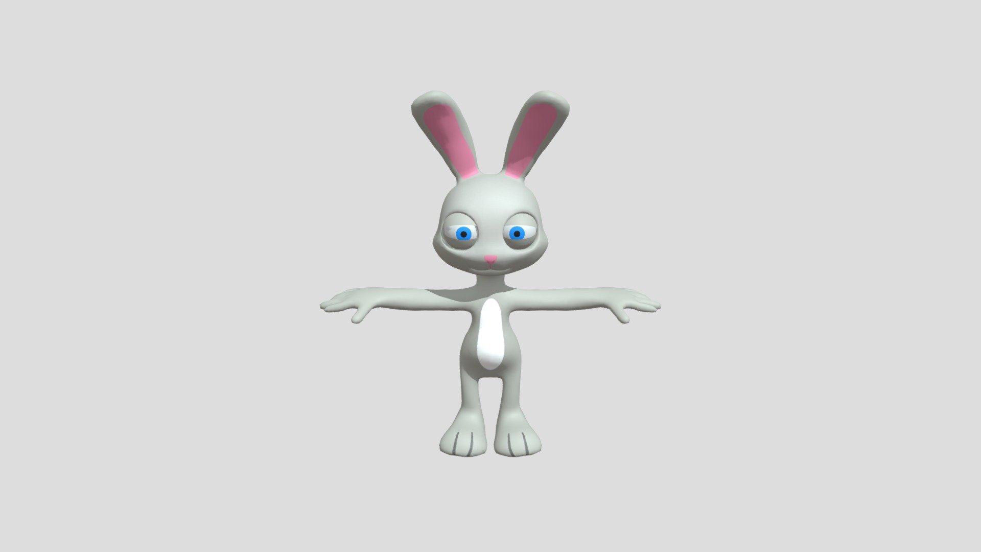 Stylized Cartoon Anthropomorphic Rabbit 3D model - 3D model by idevilal ...