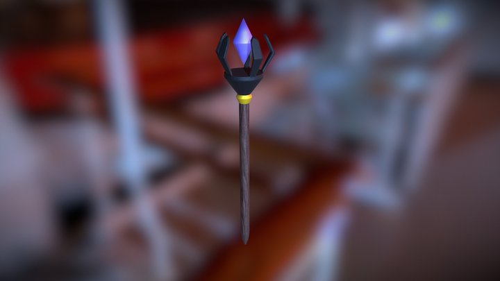 Mage Staff 3D Model